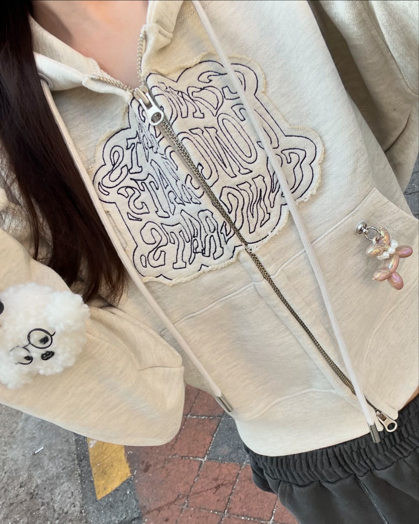 [CLOUD CAKE] Fashion Cloud Cake Women hoodie zip-up-2