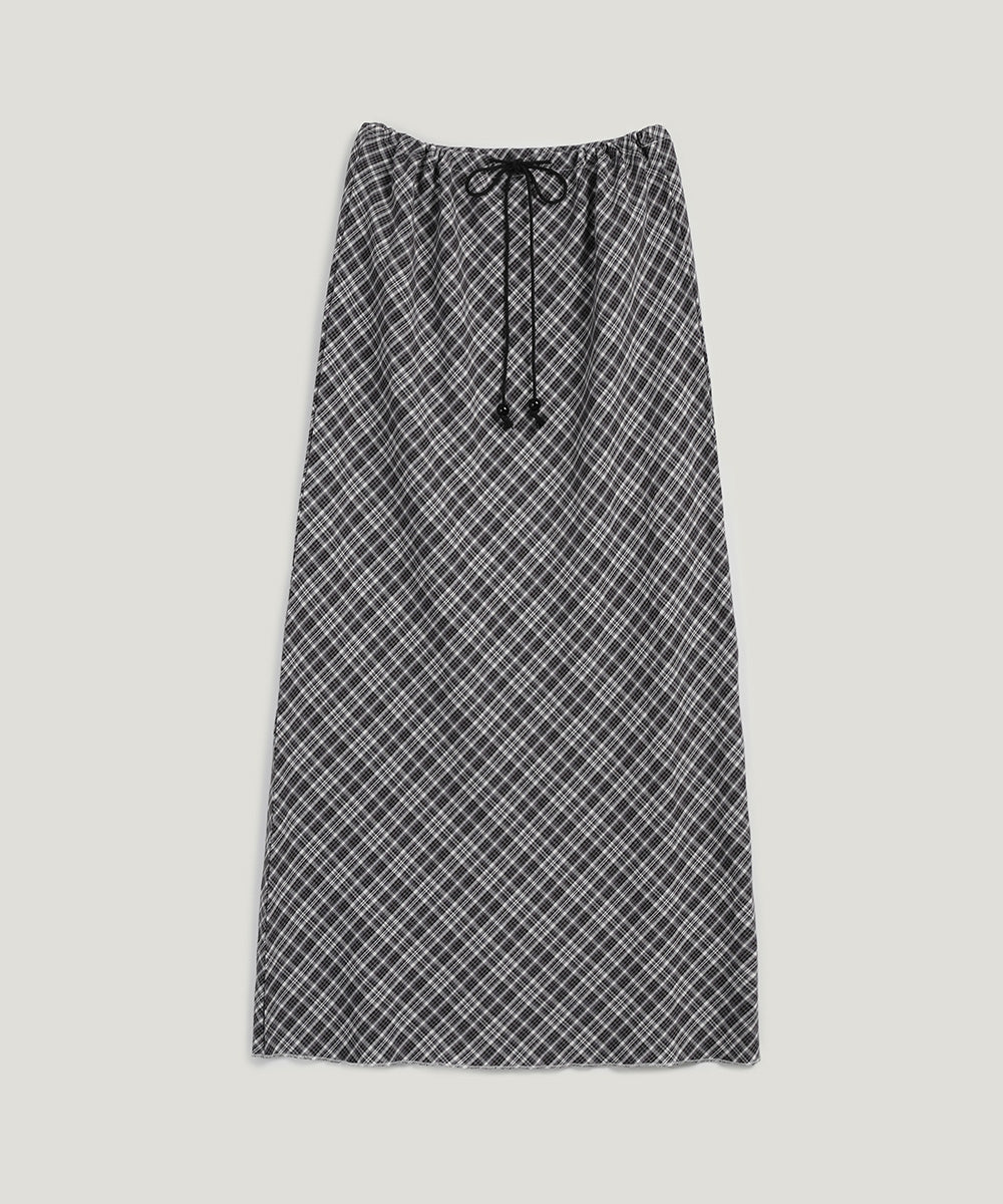 Litt Check Maxi Long Skirt