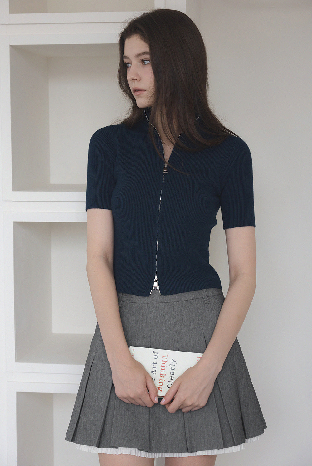 [TWEE] Tonb Two-Way Zipper Knit Zip-Up-2