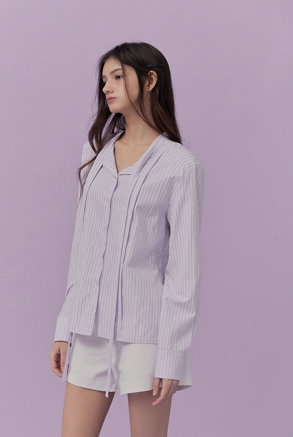 [TWEE] Ritos stripe tie shirt-2