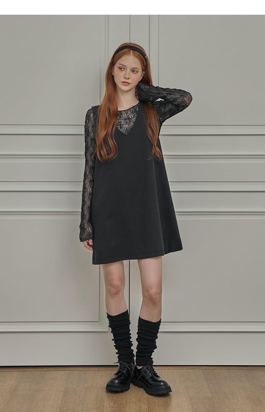 [TWEE] Evernon lace see-through t-shirt-2