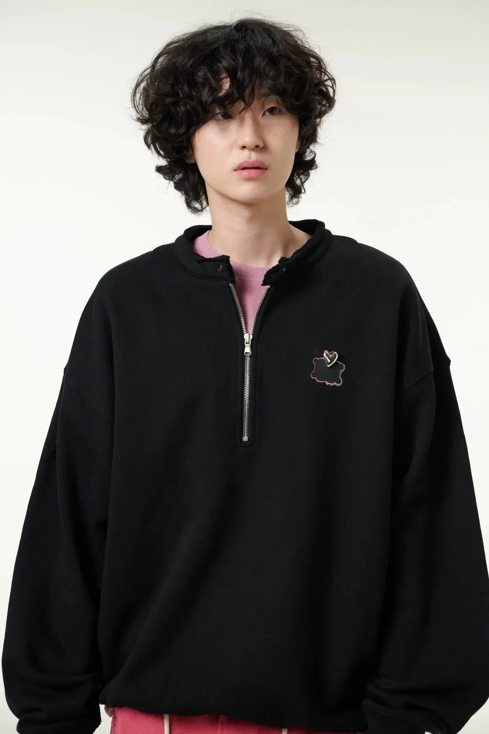 [CLOUD CAKE]Fashion Cloud Cake Symbol Half-Zip Sewatshirt Unisex-1