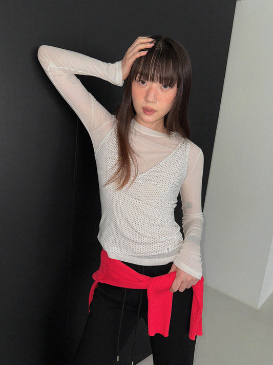 Kaive dot sleeveless top