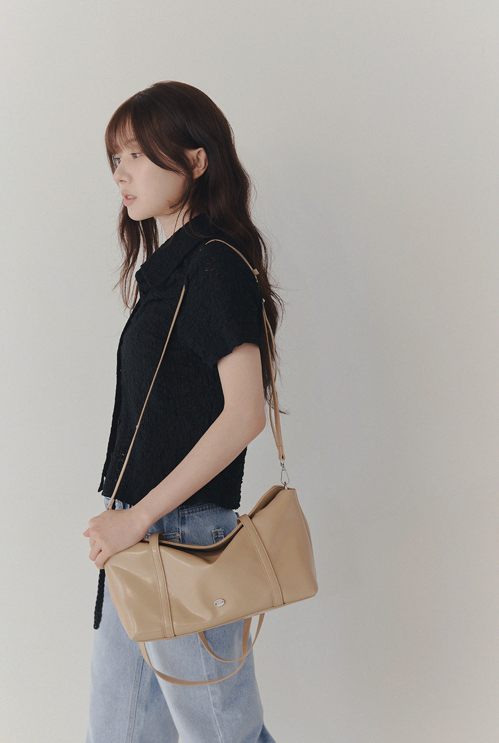 [TWEE] Billet Flower Lace Collar Blouse-3