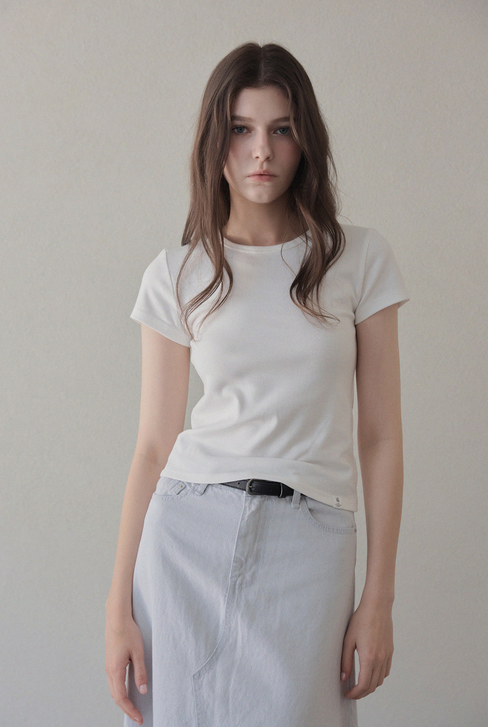 [TWEE] Earlit Basic Round Short-Sleeve T-Shirt-1