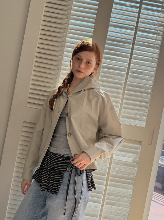 Hetz Button-Up Hooded Jumper
