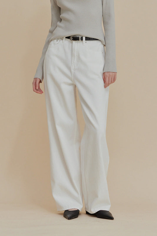 Rough Straight Cotton Pants