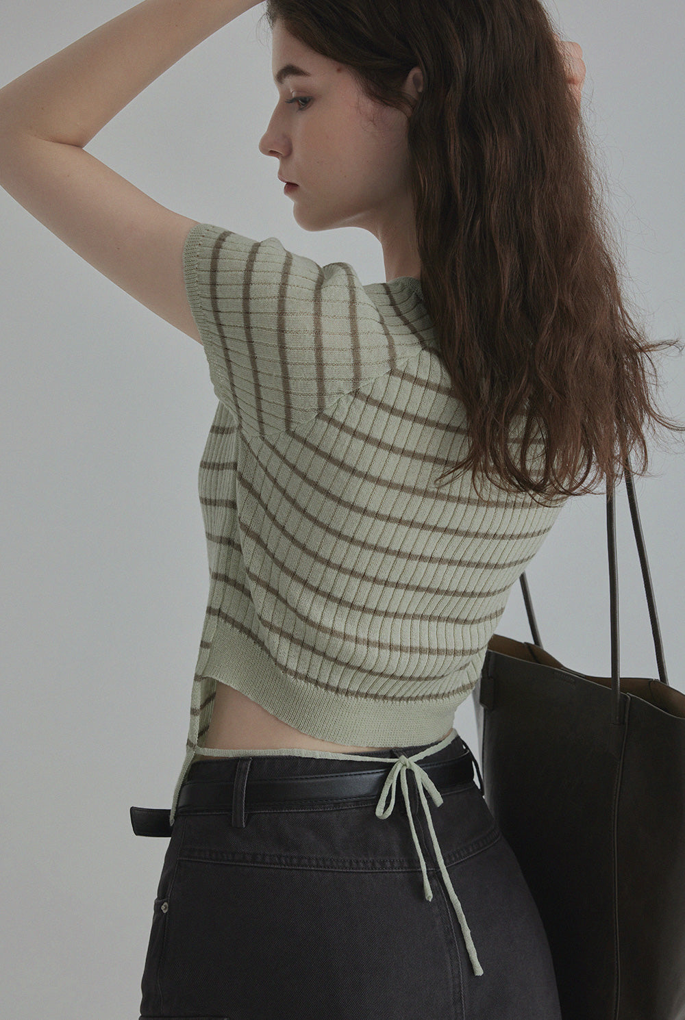 [TWEE] Owen Striped Back-Slit Knit-1