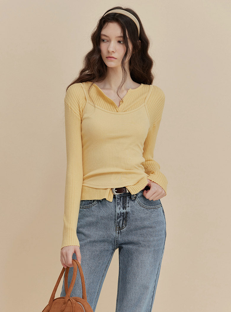[TWEE] Elvid Symbol Ribbed Cardigan-2
