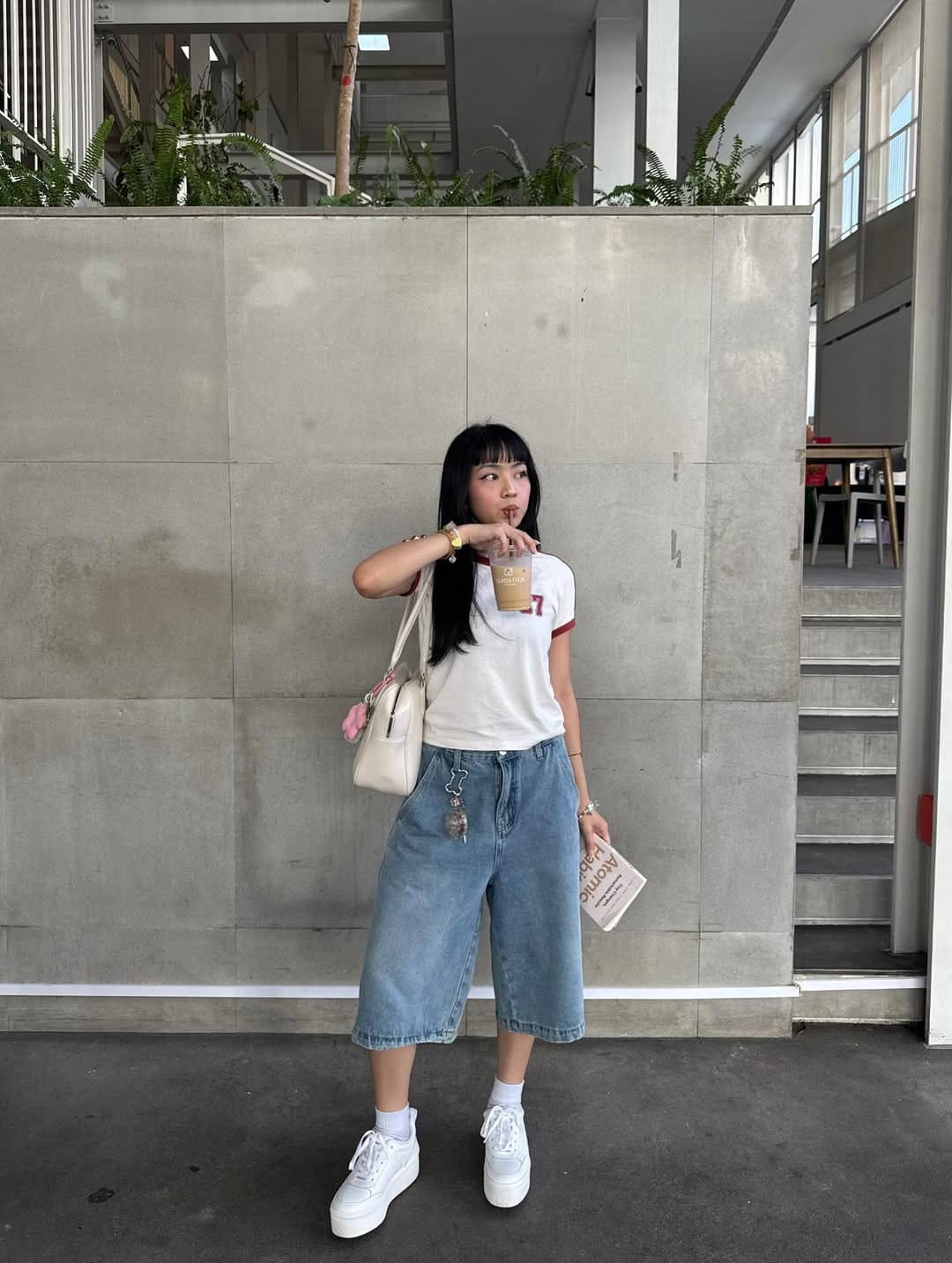 [TWEE] Hento Half Denim Jort Pants-4