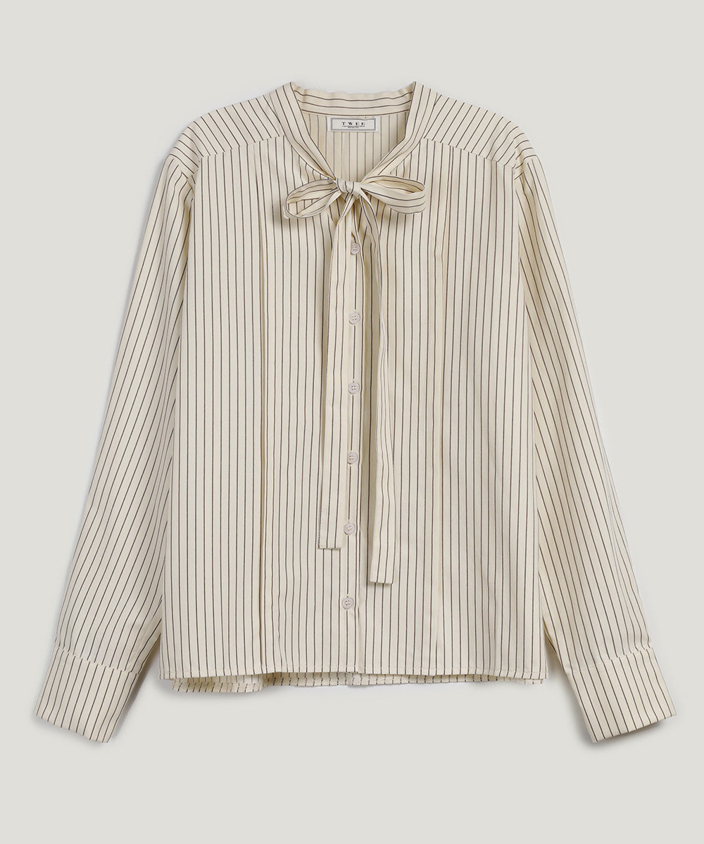 [TWEE] Ritos stripe tie shirt-6
